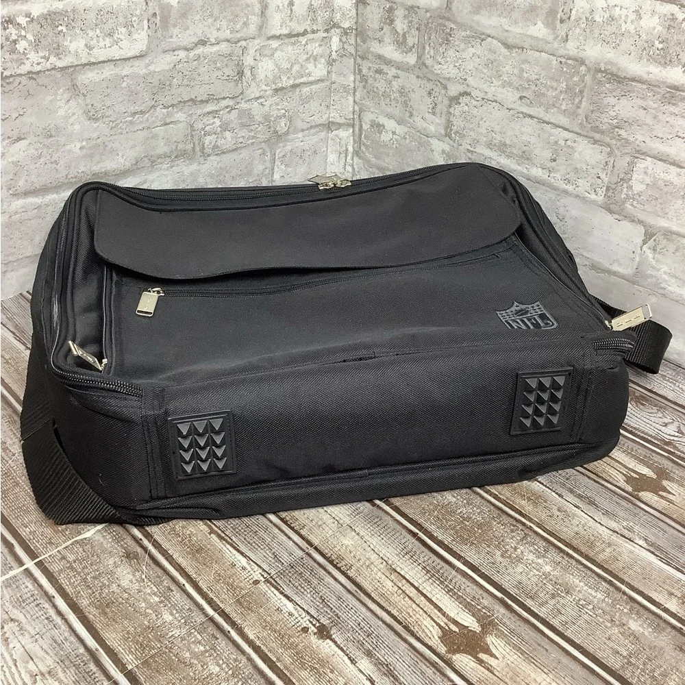 NFL Ballistic Nylon Black Expandable Laptop Tablet Briefcase Rare Football NWOT